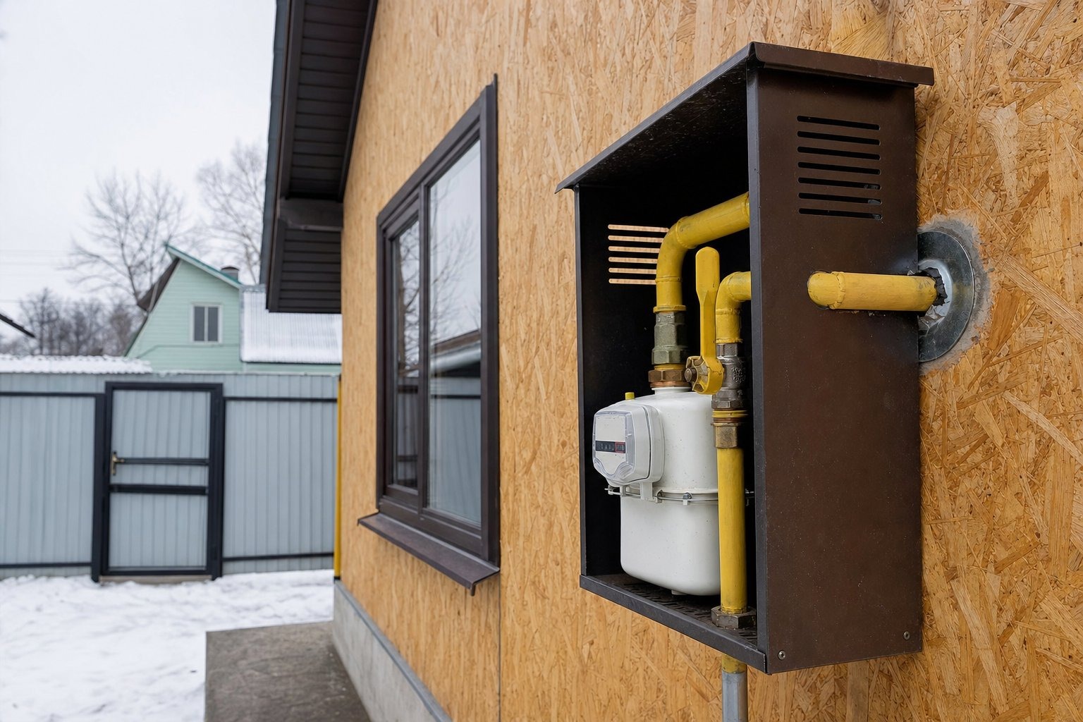Газовый счётчик в СИП-доме: выбор, установка, поверка