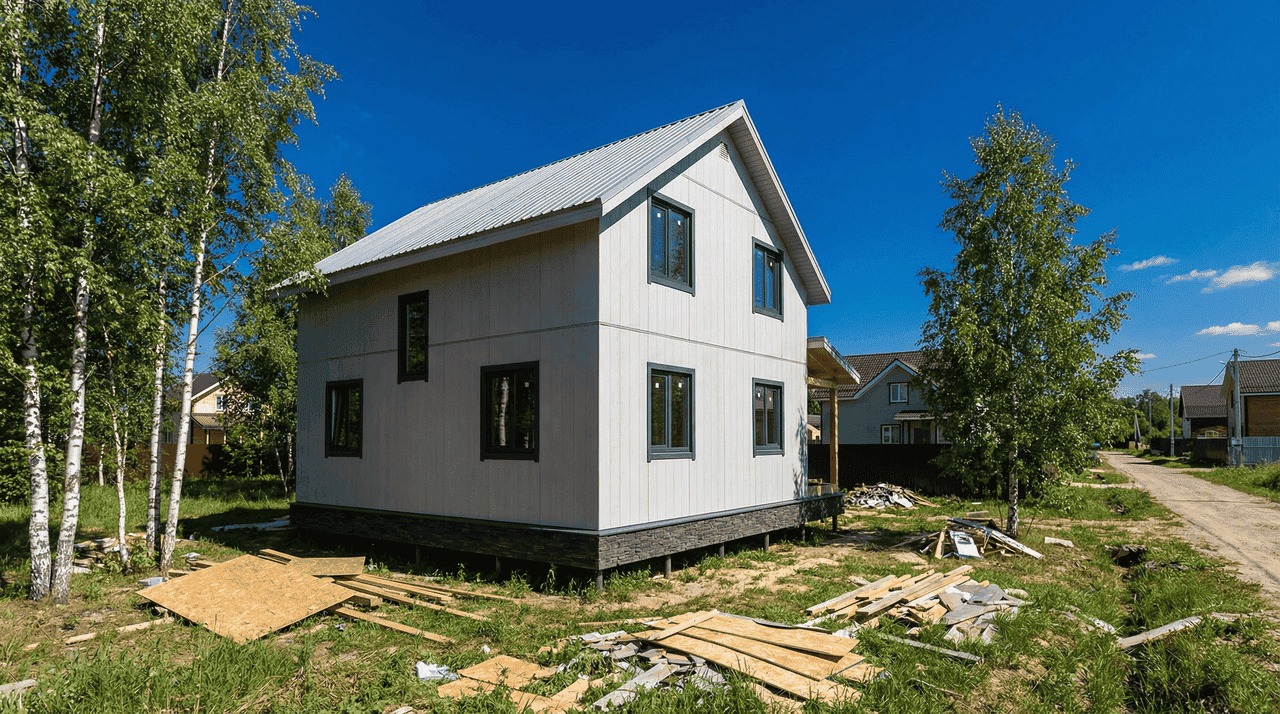 Коттедж из СИП-панелей 142 м² — Рождествено, Гатчинский район, комплектация ПОЛНЫЙ