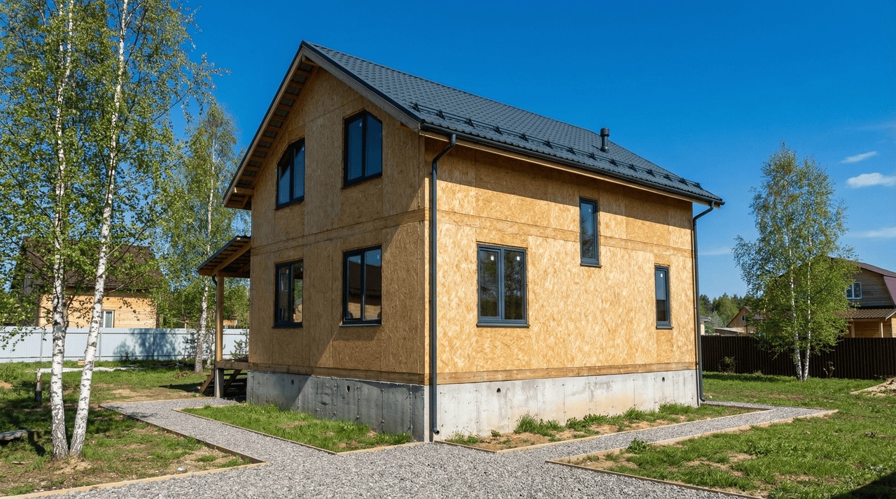 Коттедж из СИП-панелей 150 м² — Сосновый Бор, Ломоносовский район, комплектация ПОЛНЫЙ