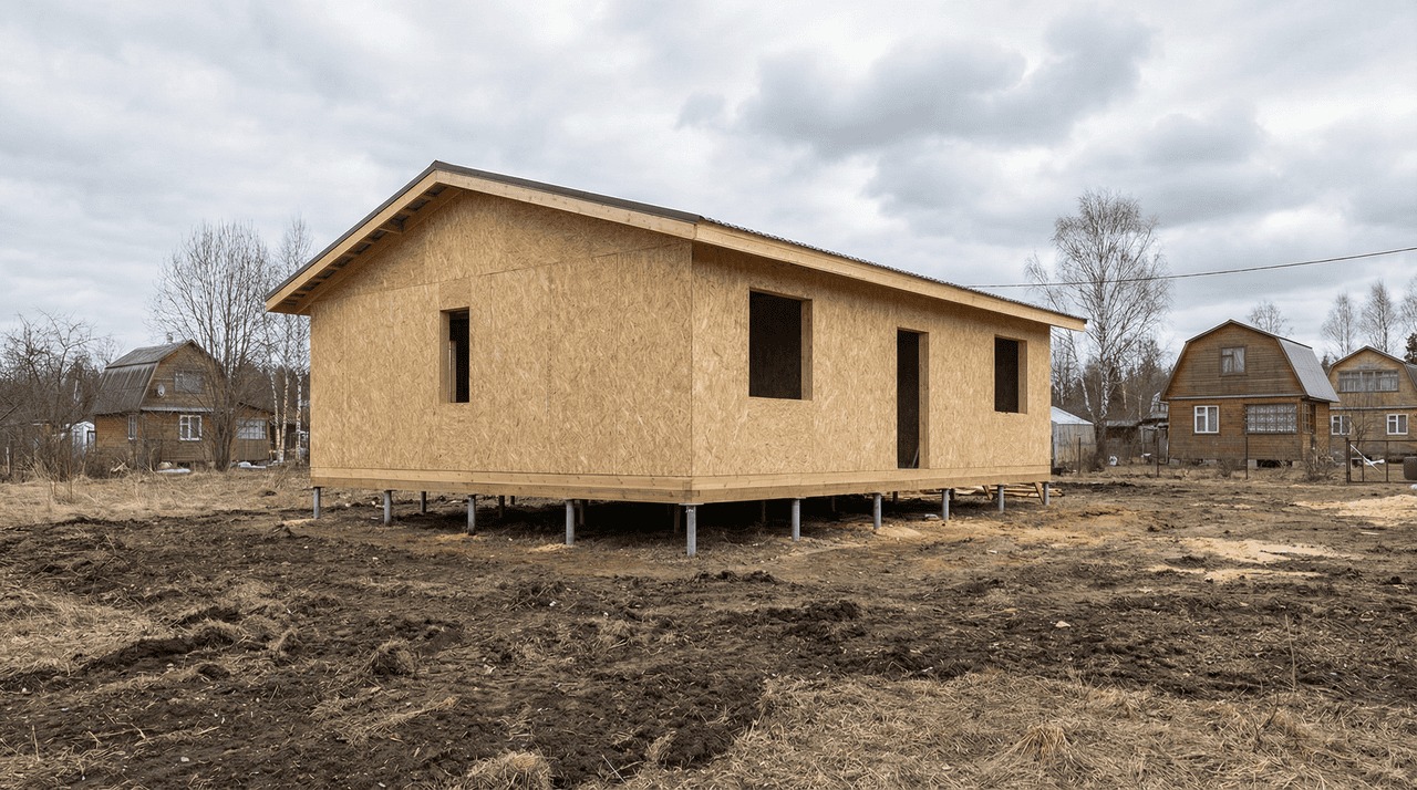 Коттедж из СИП-панелей 130 м² — Вартемяги, Всеволожский район, комплектация ПОЛНЫЙ