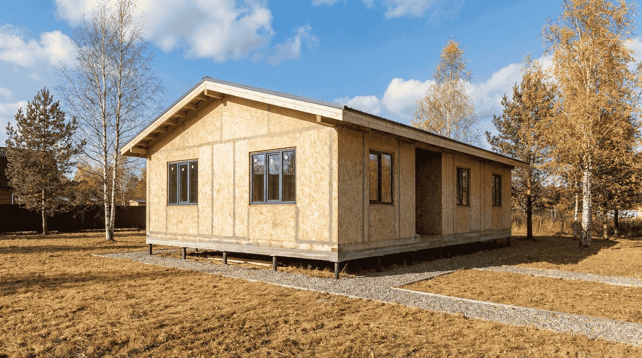 Коттедж из СИП-панелей 130 м² — Лесная Поляна, Всеволожский район, комплектация ПОЛНЫЙ