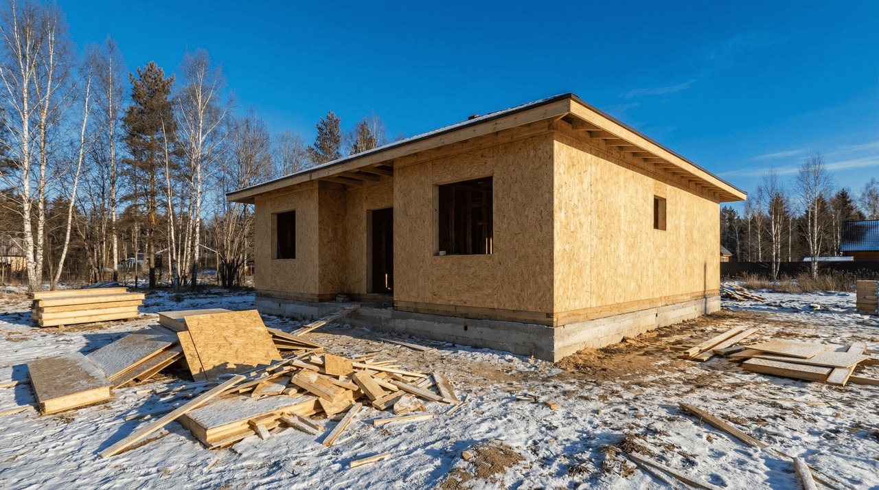 Коттедж из СИП-панелей 122 м² — Приморск, Выборгский район, комплектация ПОЛНЫЙ
