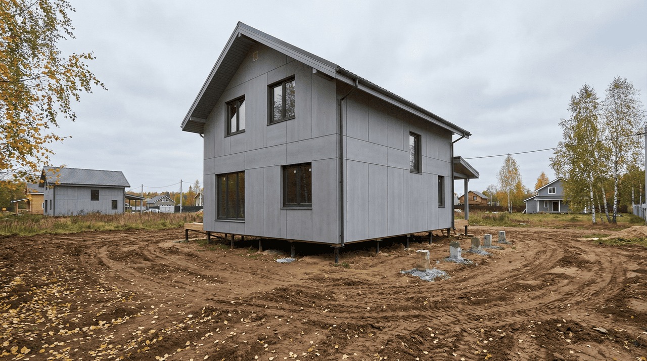 Коттедж из СИП-панелей 143 м² — Ульяновка-2, Тосненский район, комплектация ПОЛНЫЙ