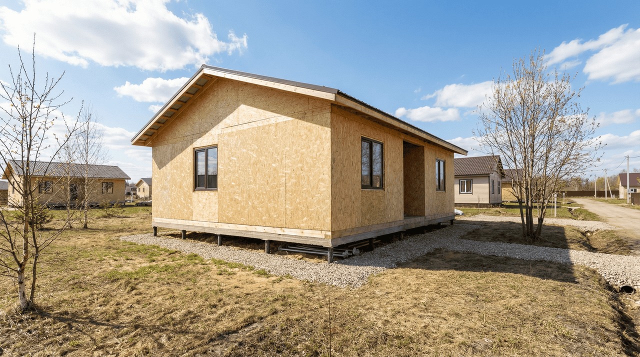Коттедж из СИП-панелей 137 м² — Кудрово, Всеволожский район, комплектация ПОЛНЫЙ