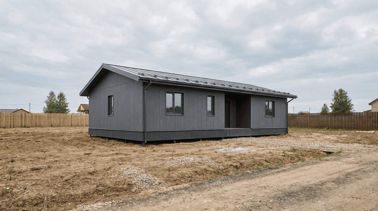 Коттедж из СИП-панелей 131 м² — Сертолово, Всеволожский район, комплектация ПОЛНЫЙ