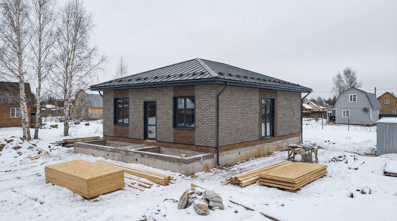 СИП-дом 128 м² — Ушаки, Тосненский район, комплектация СТАНДАРТ