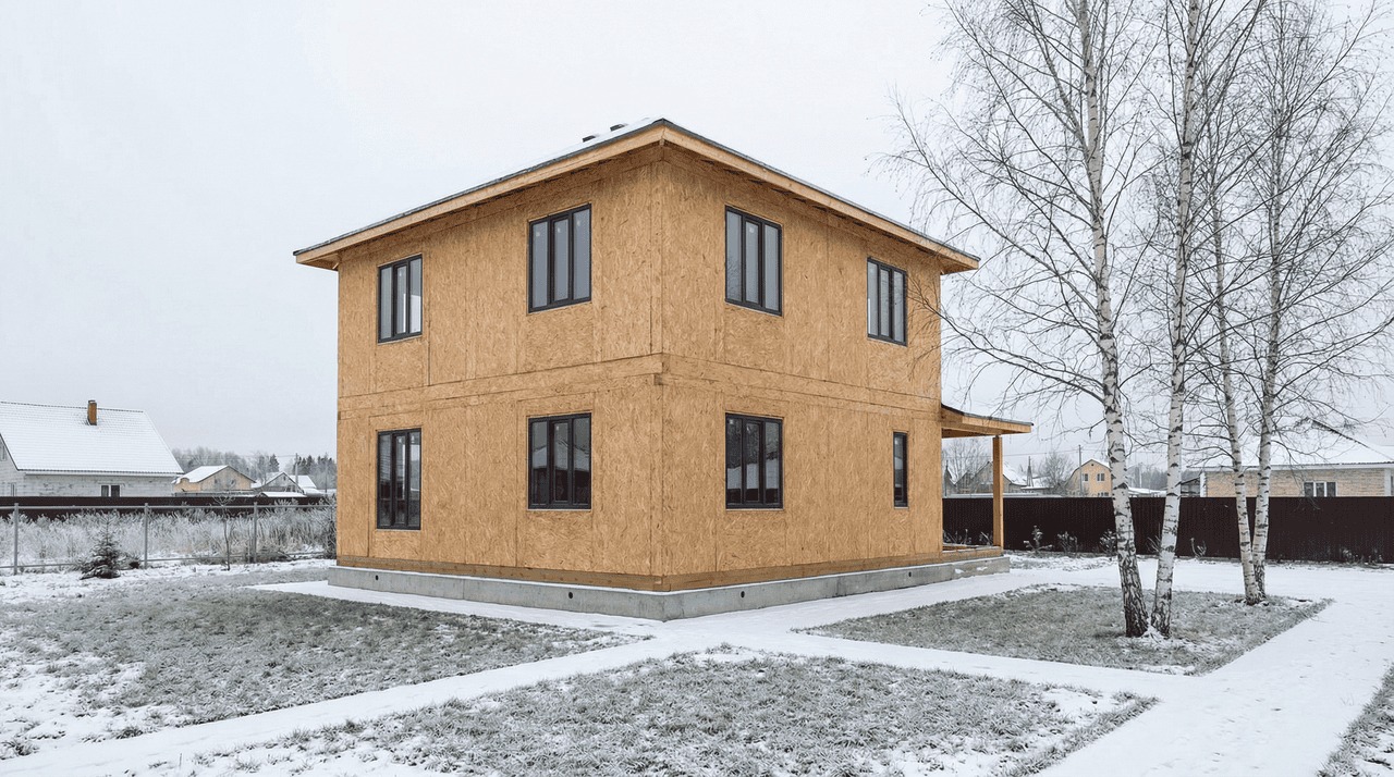 СИП-дом 217 м² — Юкки, Всеволожский район, комплектация СТАНДАРТ