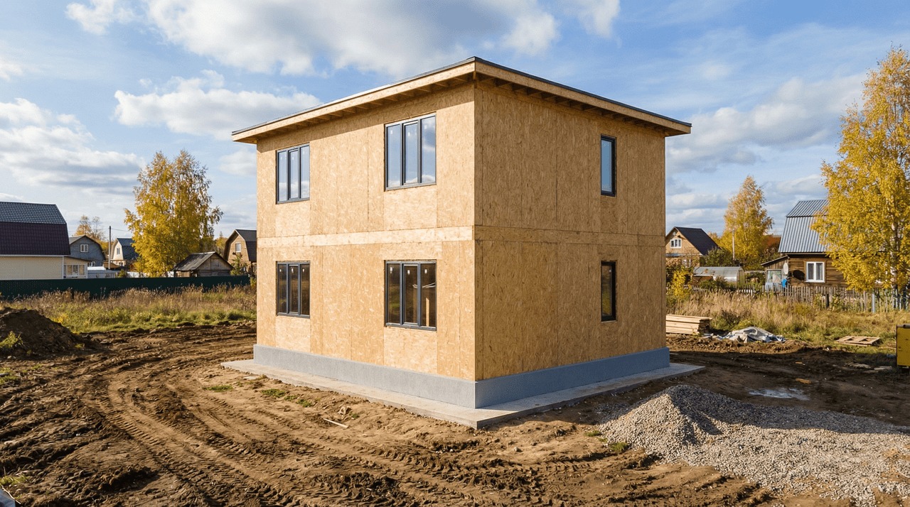 Коттедж из СИП-панелей 154 м² — Колпино, Колпинский район, комплектация ПОЛНЫЙ