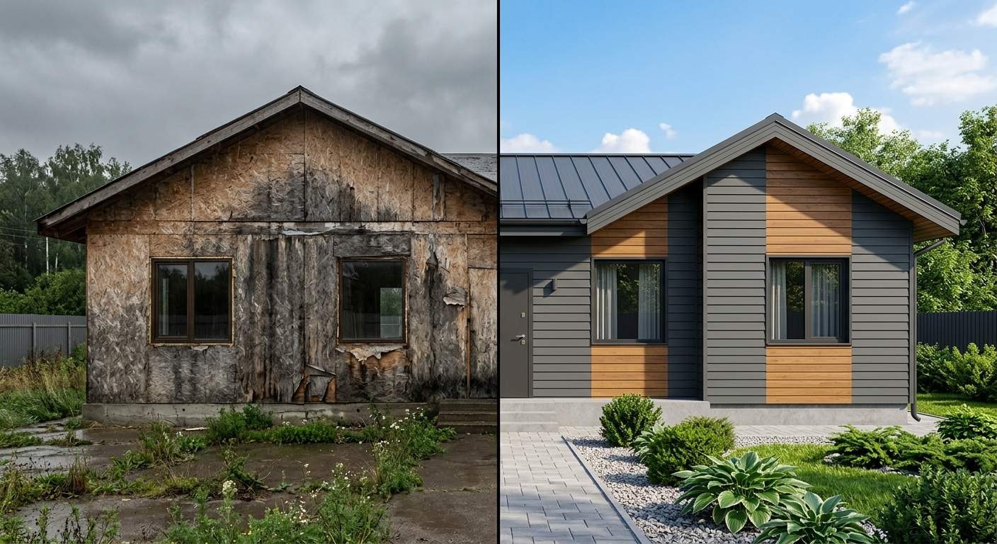 Чем обшить дом из СИП-панелей снаружи: 7 вариантов фасада