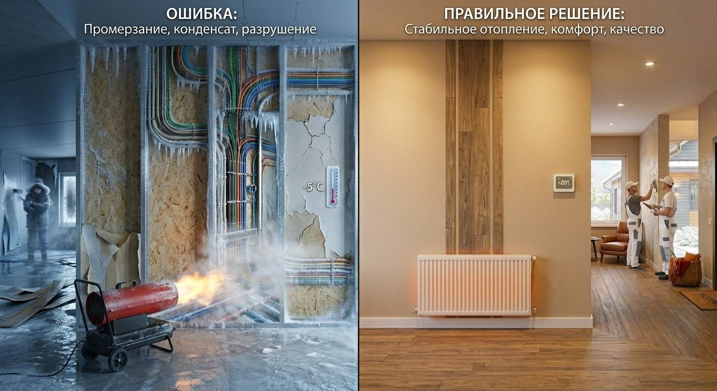 Можно ли делать отделку СИП-дома зимой: условия и ограничения