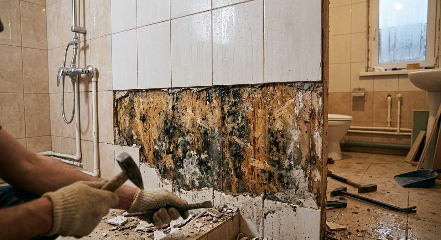 Санузел в СИП-доме: гидроизоляция, плитка, сантехника