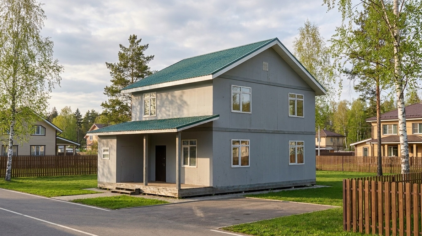 Двухэтажный СИП-дом 150 м² «Дес» — цена и отделка под ключ